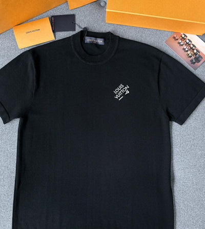 루이비통 로고 반팔 니트