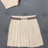 미우미우 캐시미어 플리츠 스커트