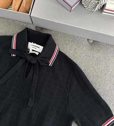 톰브라운 리본 폴로 니트