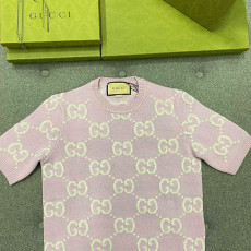 구찌 양모 반팔 니트