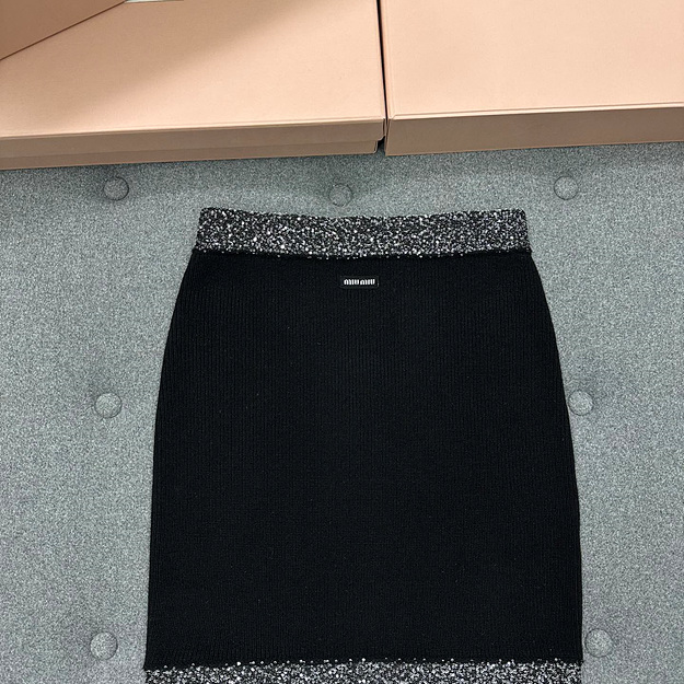 미우미우 캐시미어 스커트