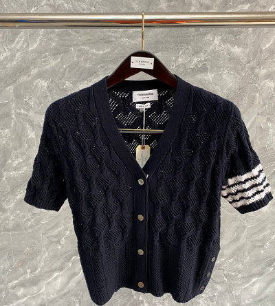 톰브라운 메쉬 반팔 가디건