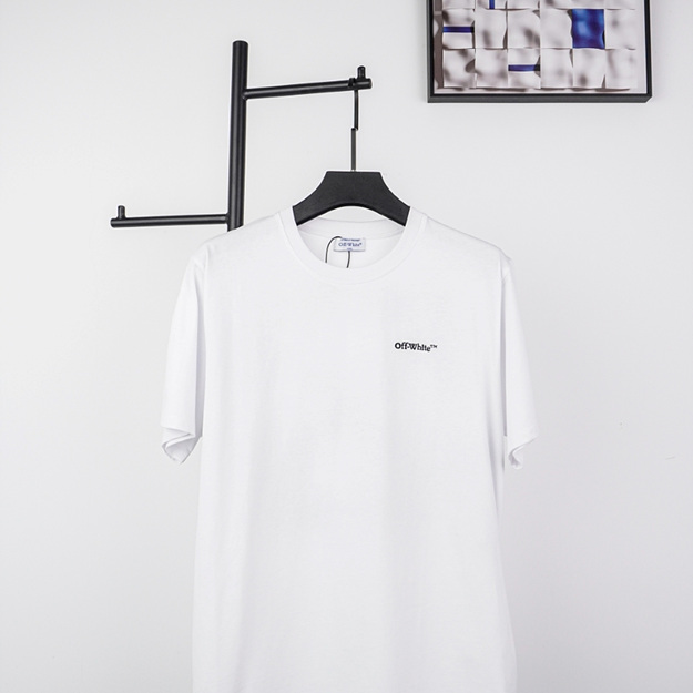 오프화이트 보트 닻 자수 반팔티