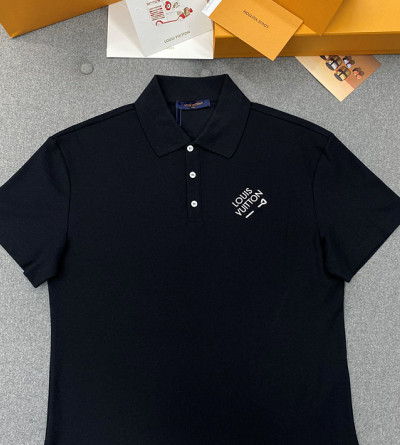 루이비통 로고 자수 폴로 셔츠