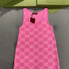 구찌 면 자카드 원피스 여성용