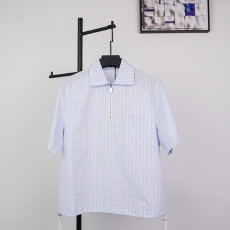 디올 반집업 반팔 셔츠