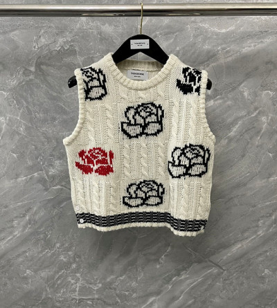 톰브라운 트위드 울 조끼