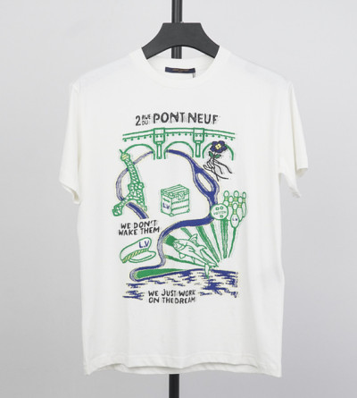 루이비통 멀티 프린팅 반팔티