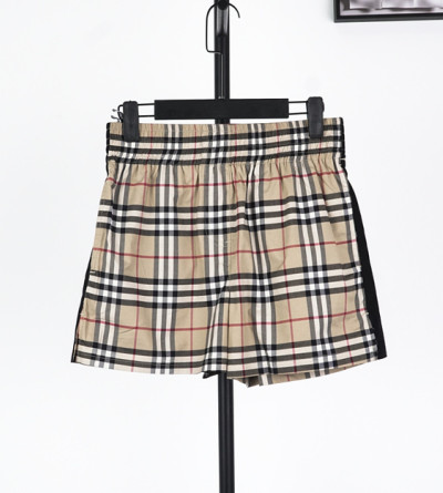 버버리 블랙 체크 반바지