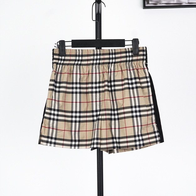 버버리 블랙 체크 반바지