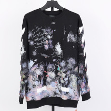 오프화이트 프린팅 맨투맨