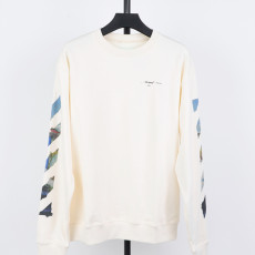 오프화이트 프린팅 맨투맨