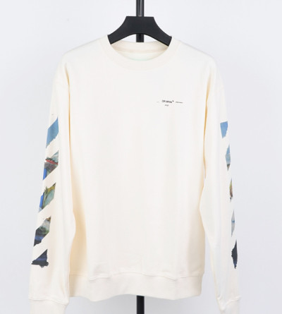 오프화이트 프린팅 맨투맨