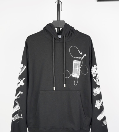 오프화이트 프린트 후드