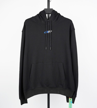 오프화이트 자수 후드