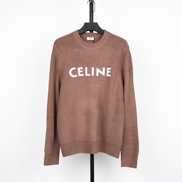 셀린느 레터링 라운드 니트