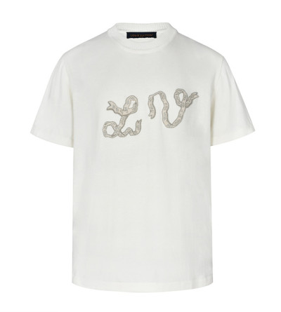 루이비통 리본 자수 반팔티