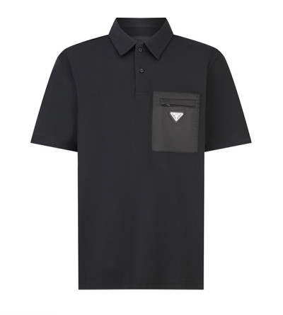 프라다 나일론 패치 포켓 폴로티