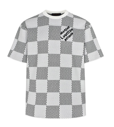 루이비통 스판 체크 반팔