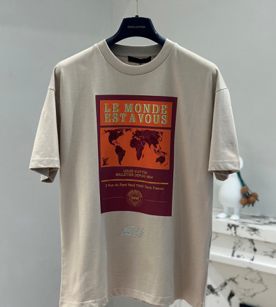 루이비통 큐빅 프린트 반팔티