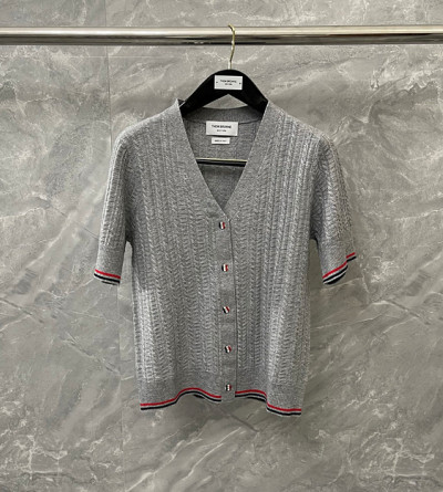 톰브라운 울 반팔 가디건