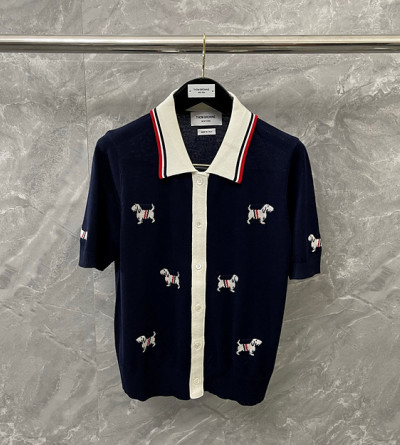 톰브라운 퍼피 울 반팔 가디건