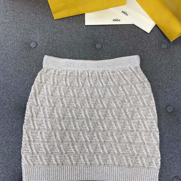 펜디 캐시미어+울혼방 스커트