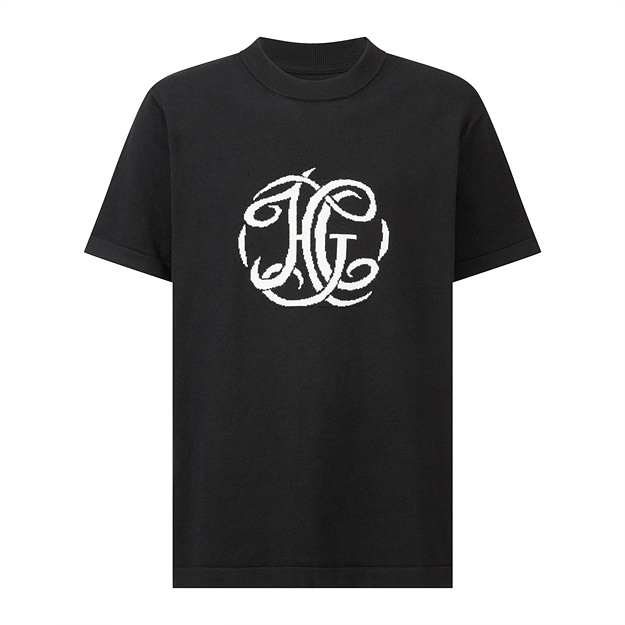 지방시 자카드 니트 반팔