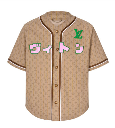 루이비통 데님 반팔 야구 자켓