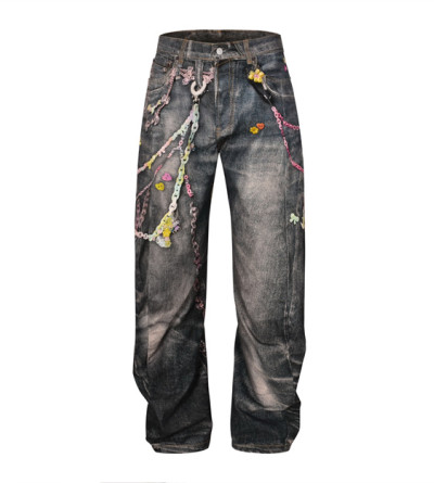 아크네스튜디오 3D프린팅 데님 팬츠