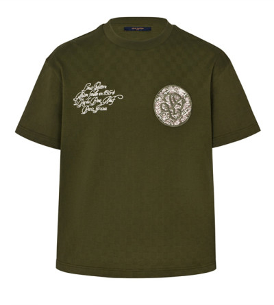 루이비통 자카드 반팔