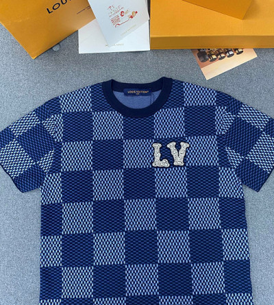 루이비통 크리스탈패치 코튼 반팔티