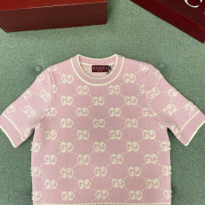 구찌 울 자가드 반팔