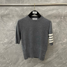 톰브라운 여성 울 반팔 니트