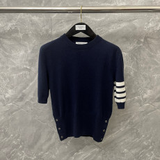 톰브라운 여성 울 반팔 니트