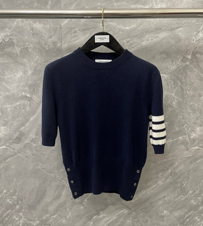 톰브라운 여성 울 반팔 니트