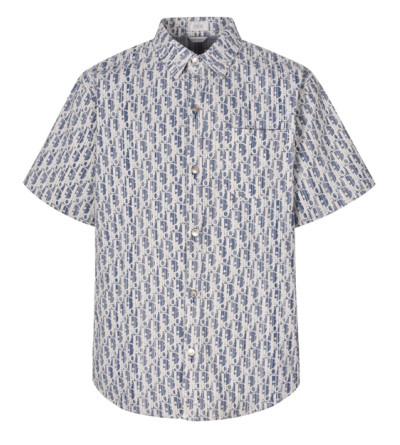 디올 자가드 반팔 셔츠