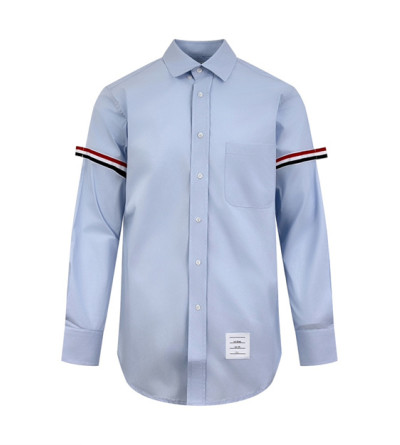 톰브라운 테이프 라벨 셔츠