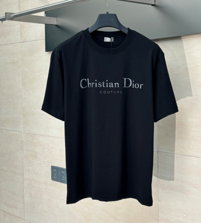 디올 프린트 반팔