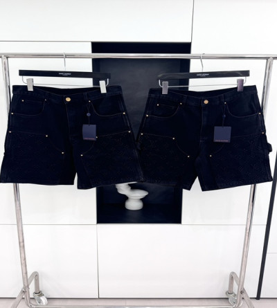 루이비통 엠보 데님 반바지