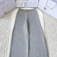 디올 울 양면 자카드 팬츠