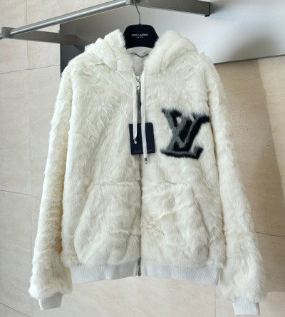 루이비통 모조 밍크 집업 후드