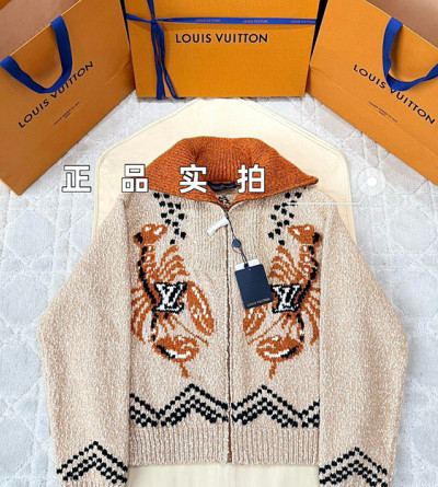 루이비통 콜라보 집업 니트