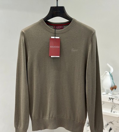 구찌 자수패치 라운드 니트