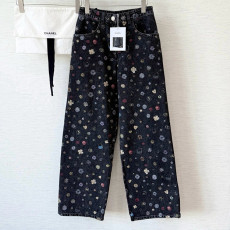 샤넬 그래피티 데님 팬츠