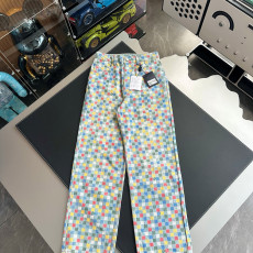 루이비통 컬러 데님 팬츠