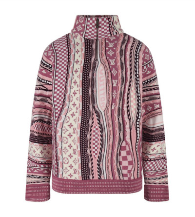 루이비통 콜라보 반집업 니트