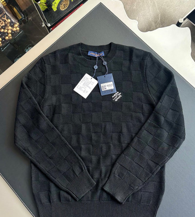 루이비통 체크 라운드 니트