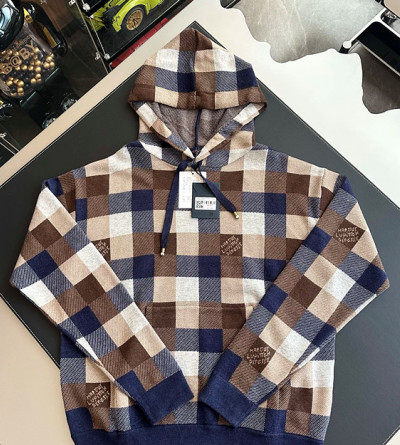 루이비통 체크 후드