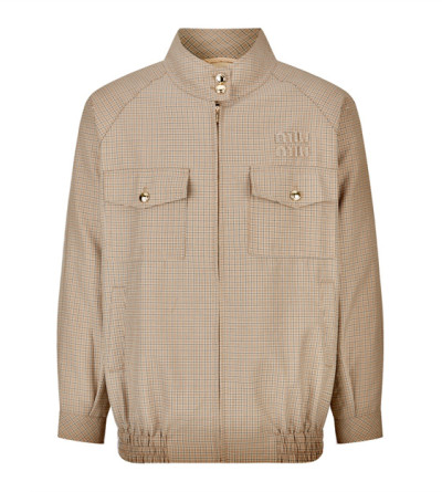 미우미우 체크 블루종